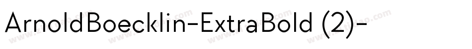 ArnoldBoecklin-ExtraBold (2)字体转换